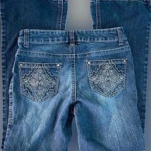 Y2K low rise jeans boot cut jeans